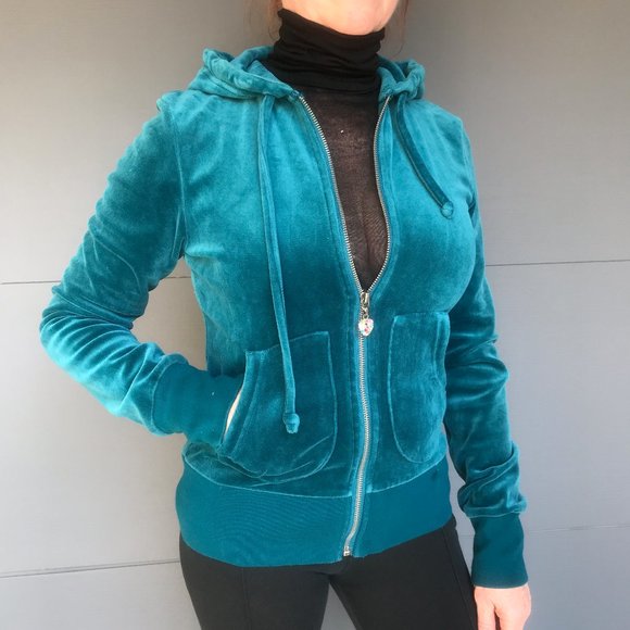 Juicy Couture velour crystal embelished hoodie - Picture 2 of 10